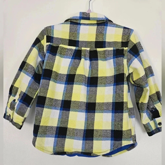 2T boys thick flannel button down jacket - Picture 2 of 8